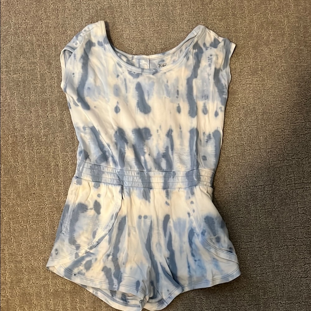 Athleta Girl Blue and White Romper